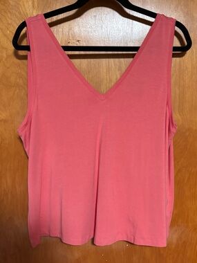 Sweaty Betty Coral Double V Neck Tank XL